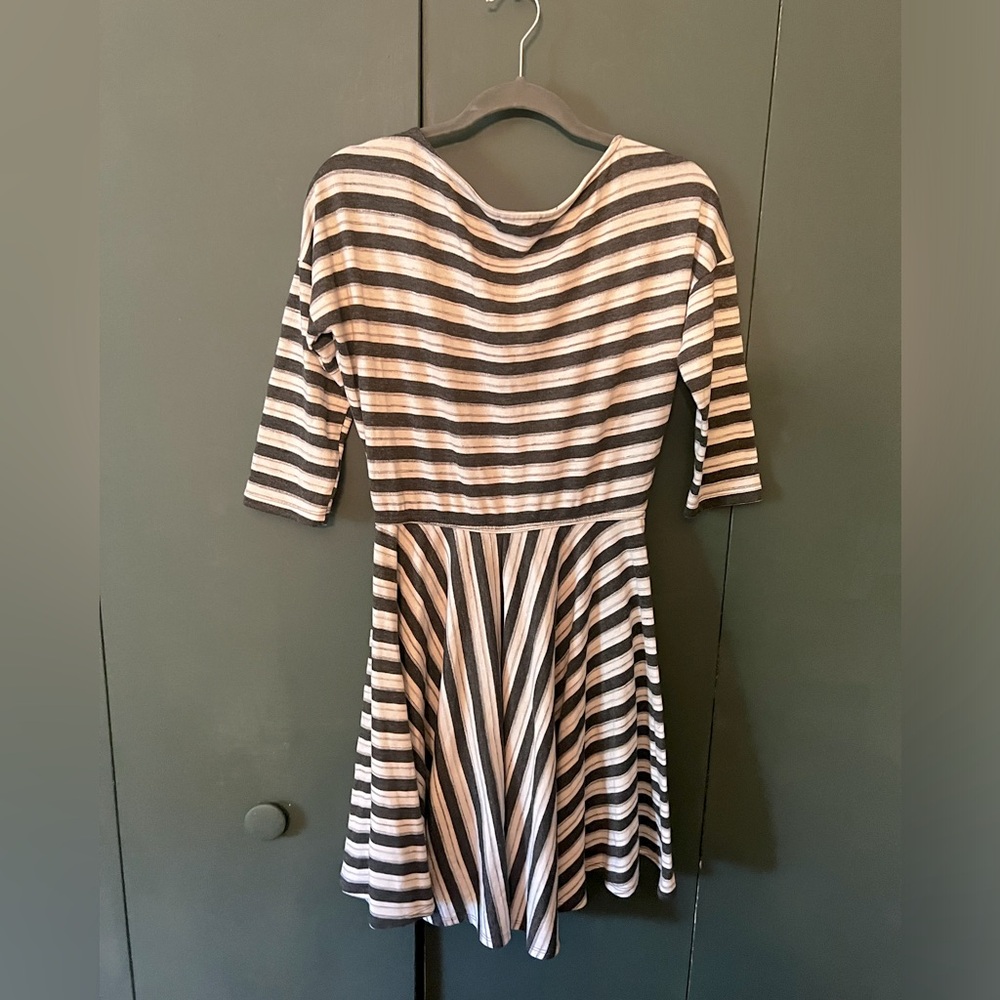 Anthropologie Puella Black and White Dress Excellent Used